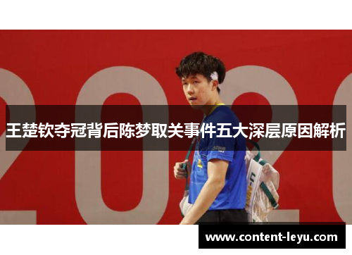 王楚钦夺冠背后陈梦取关事件五大深层原因解析