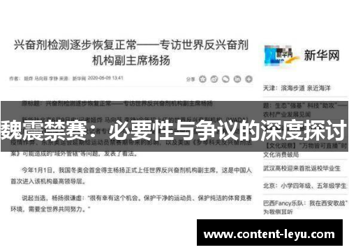 魏震禁赛：必要性与争议的深度探讨